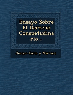 Front cover_Ensayo Sobre El Derecho Consuetudinario...