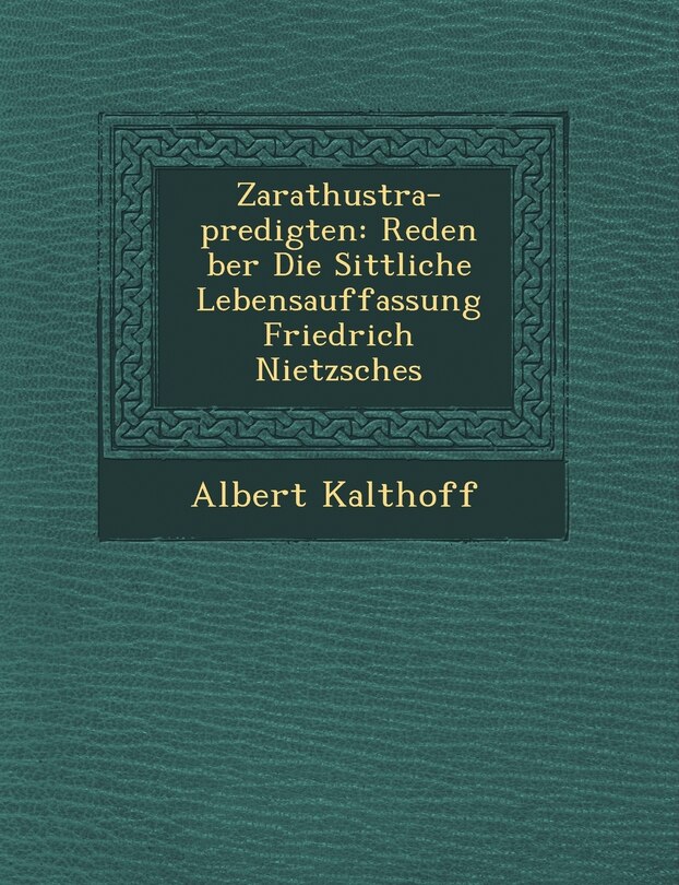 Front cover_Zarathustra-predigten