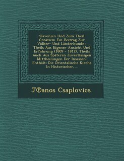 Front cover_Slavonien Und Zum Theil Croatien