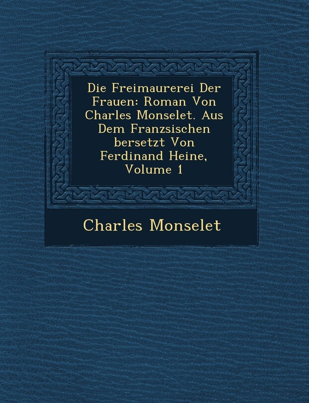 Front cover_Die Freimaurerei Der Frauen