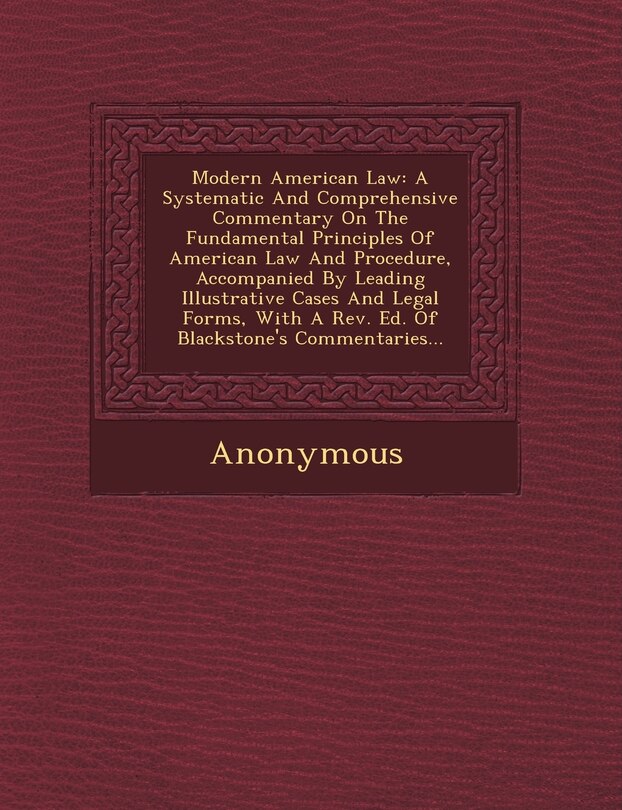 Couverture_Modern American Law