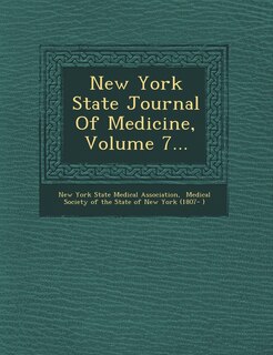 Front cover_New York State Journal Of Medicine, Volume 7...