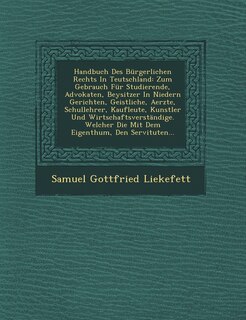 Front cover_Handbuch Des Bürgerlichen Rechts In Teutschland