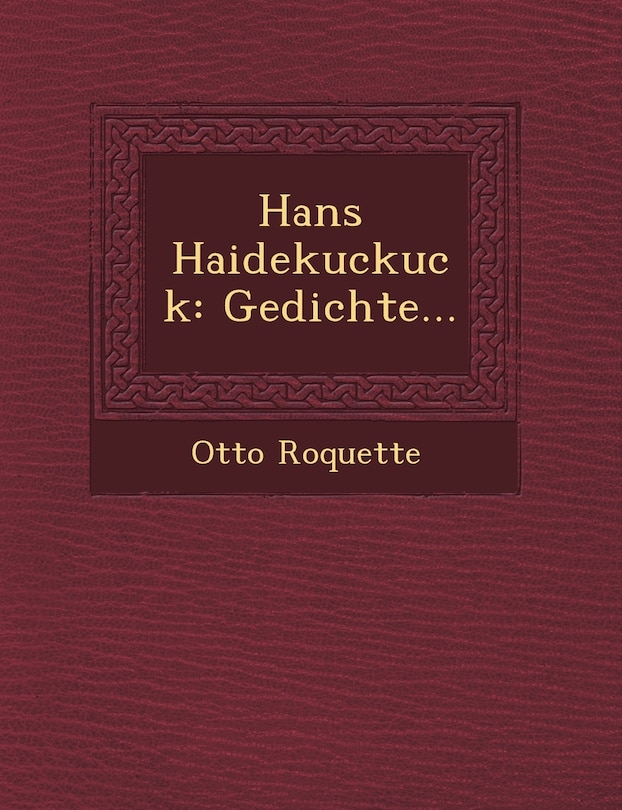 Front cover_Hans Haidekuckuck