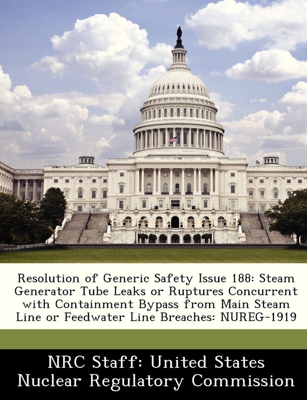 Front cover_Resolution of Generic Safety Issue 188