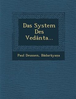 Couverture_Das System Des Vedânta...