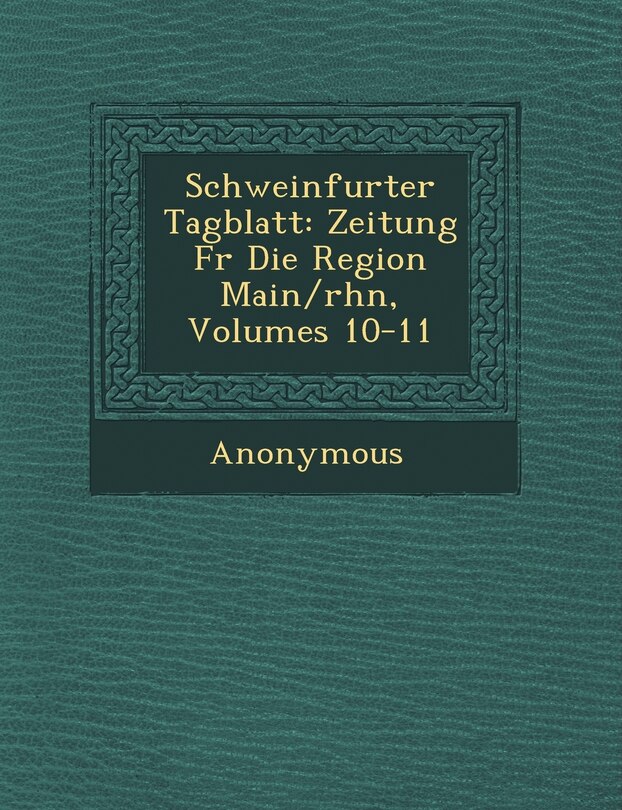 Front cover_Schweinfurter Tagblatt