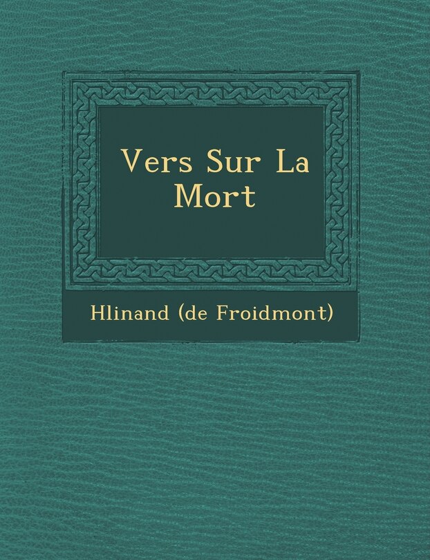 Couverture_Vers Sur La Mort