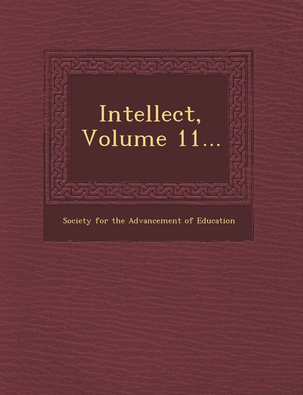 Couverture_Intellect, Volume 11...
