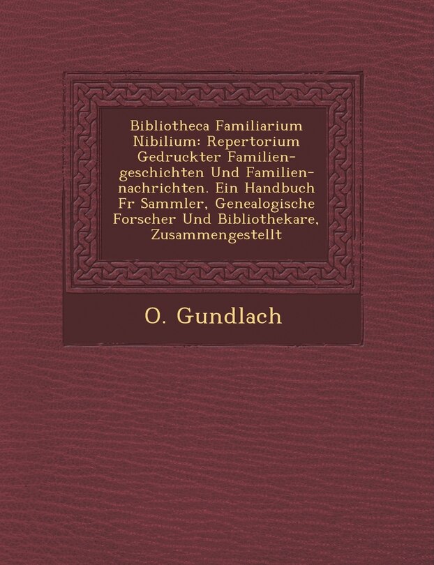Front cover_Bibliotheca Familiarium Nibilium