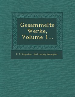 Couverture_Gesammelte Werke, Volume 1...