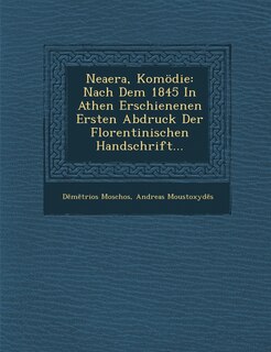 Front cover_Neaera, Komodie