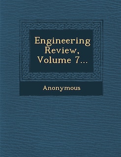 Couverture_Engineering Review, Volume 7...