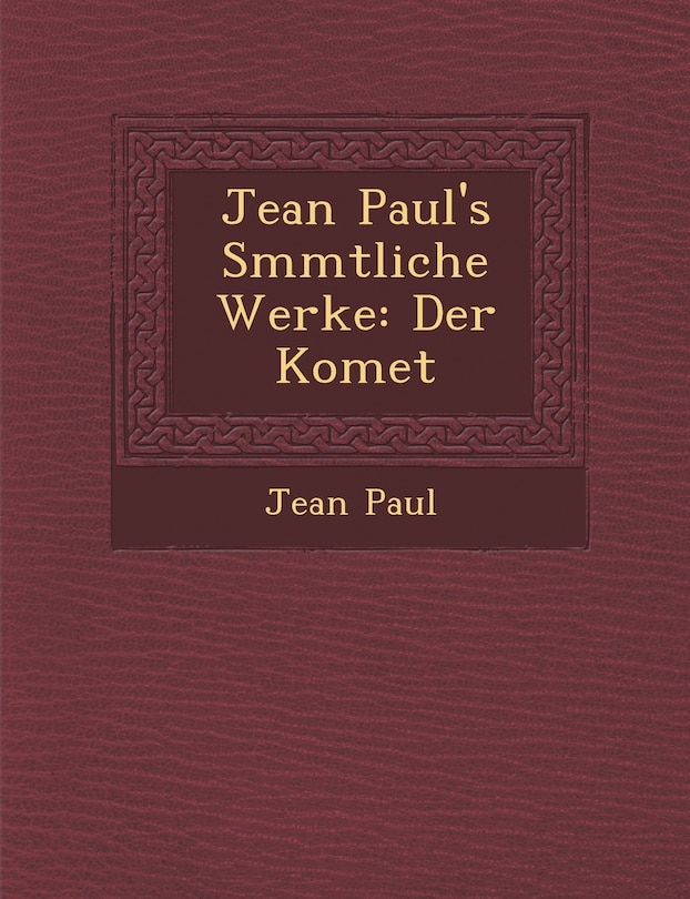 Couverture_Jean Paul's S Mmtliche Werke