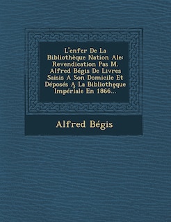 Front cover_L'Enfer de La Bibliotheque Nation Ale