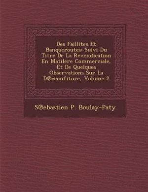 Couverture_Des Faillites Et Banqueroutes