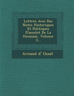 Lettres Avec Des Notes Historiques Et Politiques D'amelot De La Houssaie, Volume 3...