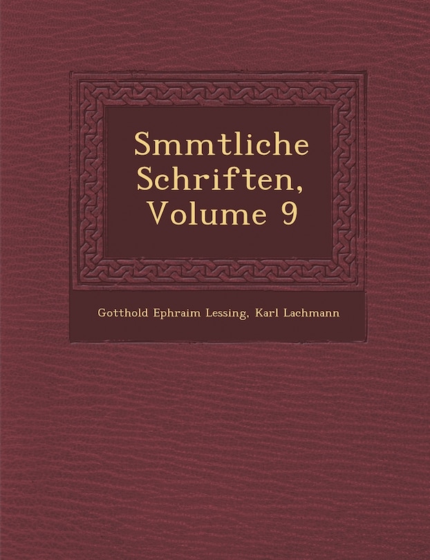 Front cover_S Mmtliche Schriften, Volume 9