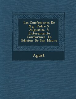 Front cover_Las Confesiones de N.G. Padre S. Augustin, 3
