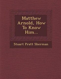 Couverture_Matthew Arnold, How To Know Him...