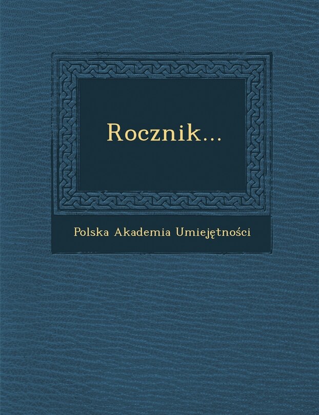 Front cover_Rocznik...