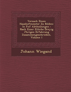 Couverture_Versuch Einen Haushofmeister Zu Bilden