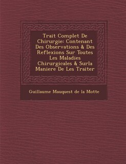 Front cover_Trait Complet de Chirurgie