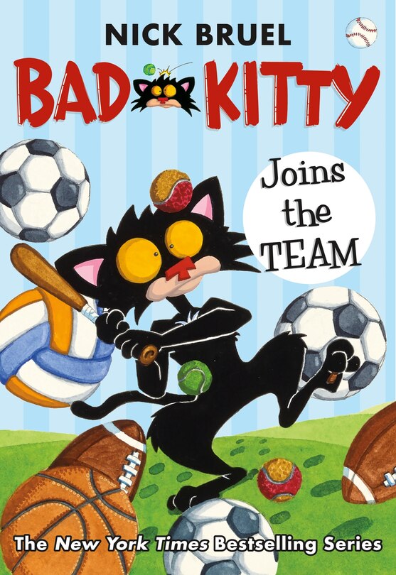 Front cover_Bad Kitty Joins the Team (classic black-and-white edition)