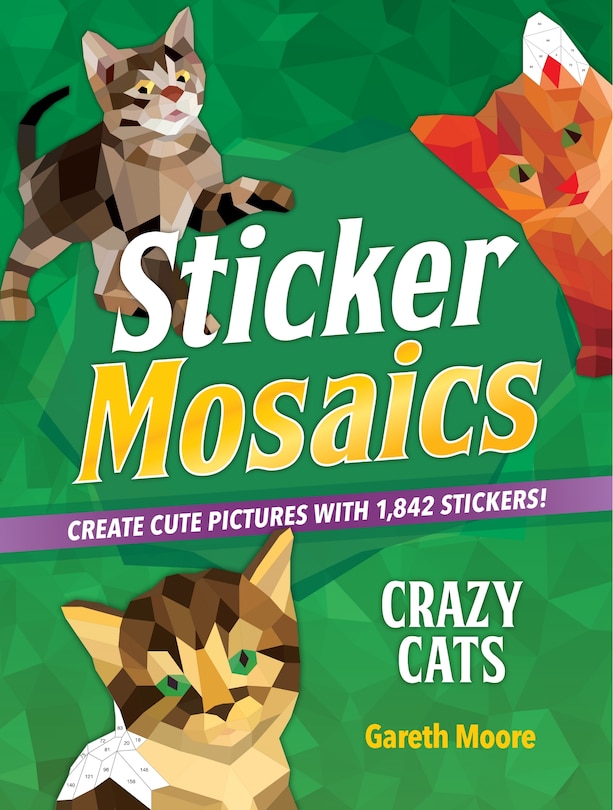 Front cover_Sticker Mosaics: Crazy Cats