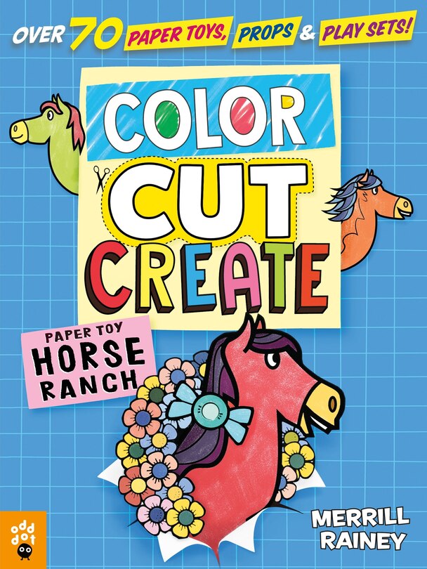 Front cover_Color, Cut, Create Play Sets: Horse Ranch