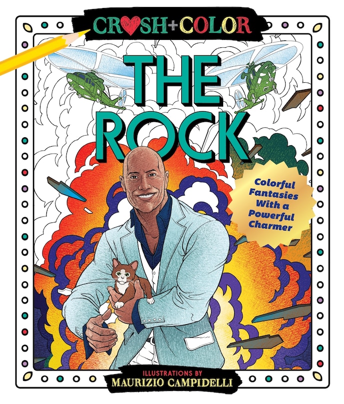 Front cover_Crush And Color: Dwayne the Rock Johnson