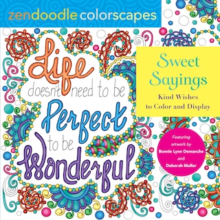 Couverture_Zendoodle Colorscapes: Sweet Sayings
