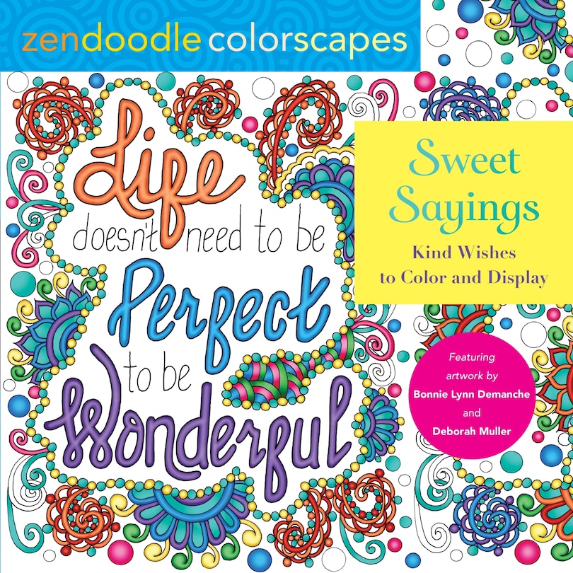 Couverture_Zendoodle Colorscapes: Sweet Sayings