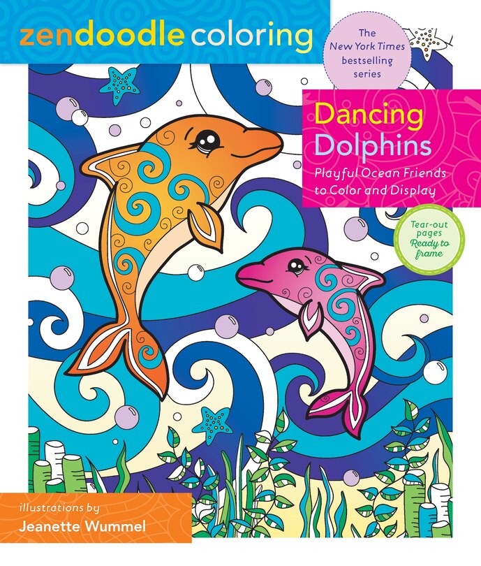 Front cover_Zendoodle Coloring: Dancing Dolphins