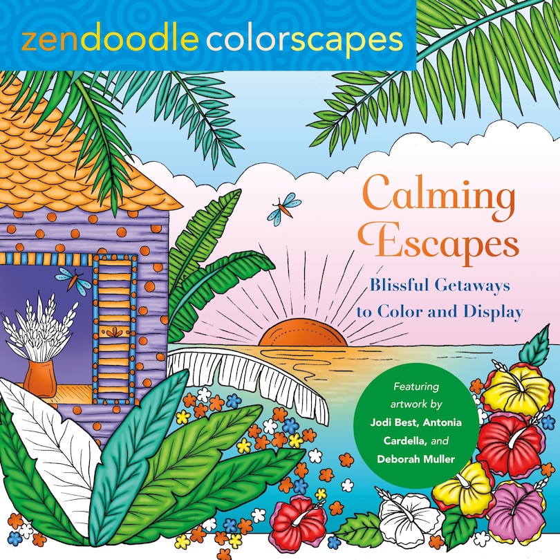 Front cover_Zendoodle Colorscapes: Calming Escapes