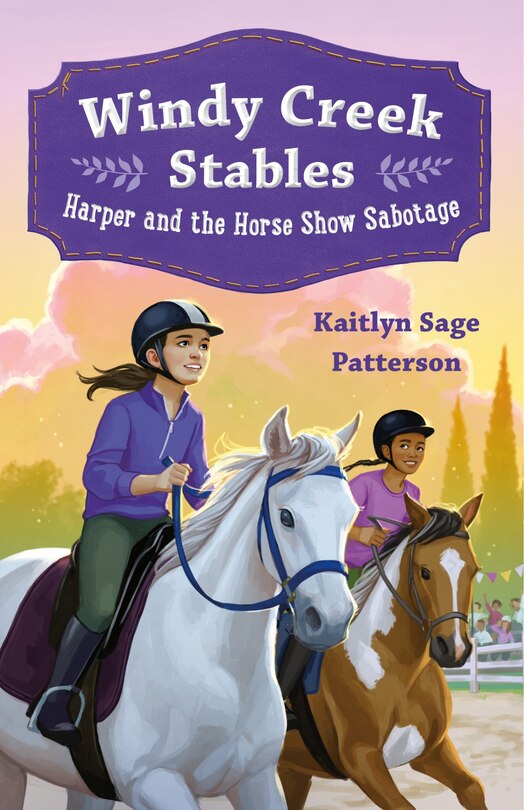 Front cover_Windy Creek Stables: Harper and the Horse Show Sabotage