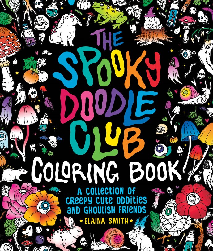 Front cover_The Spooky Doodle Club Coloring Book