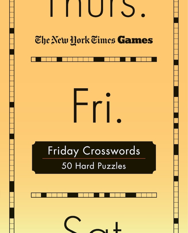 Couverture_New York Times Games Friday Crosswords