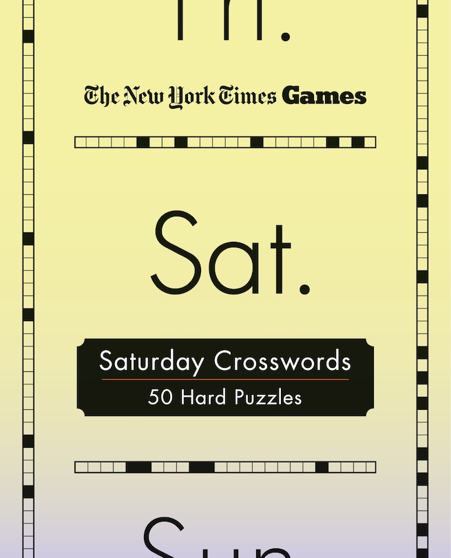 Couverture_New York Times Games Saturday Crosswords