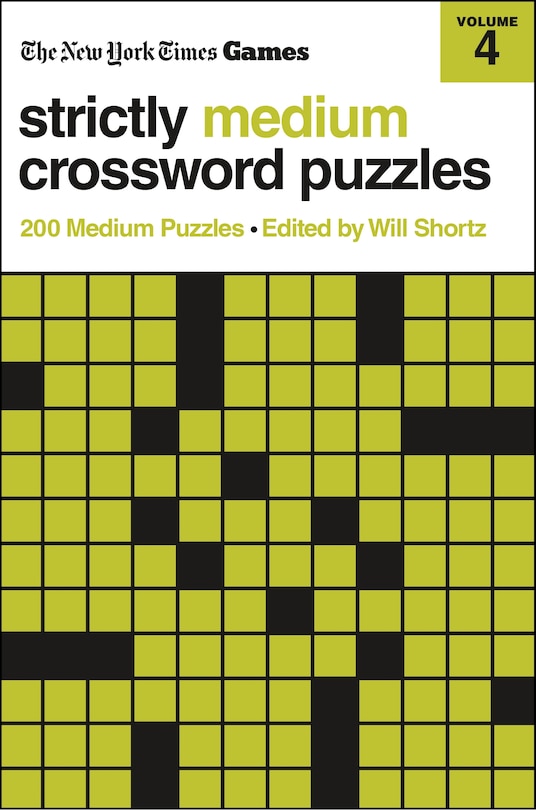 Front cover_New York Times Games Strictly Medium Crossword Puzzles Volume 4