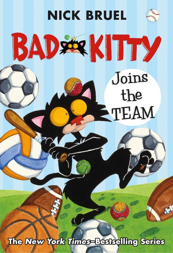 Front cover_Bad Kitty Joins the Team (paperback black-and-white edition)