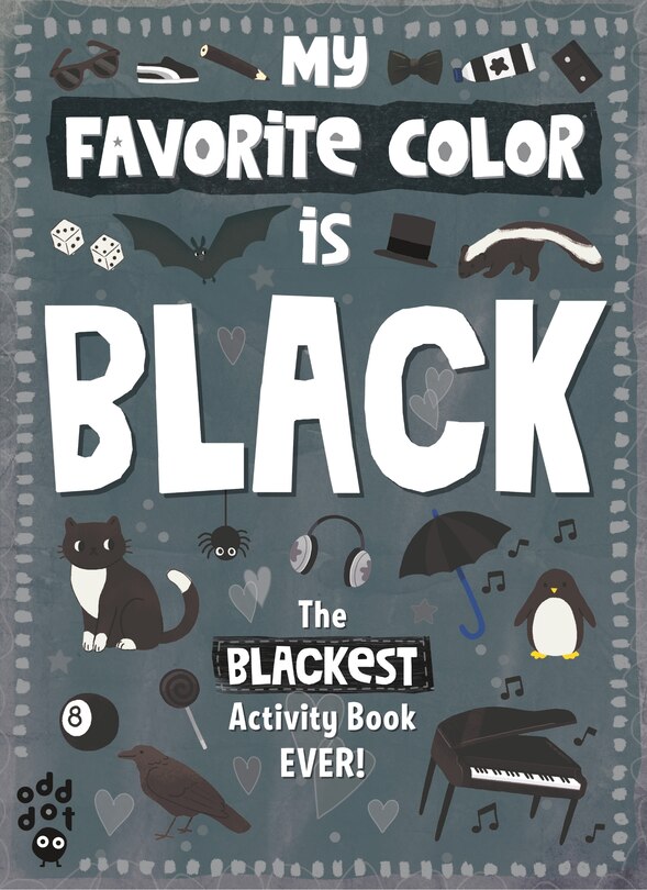 Front cover_My Favorite Color Activity Book: Black