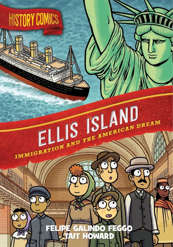 Front cover_History Comics: Ellis Island