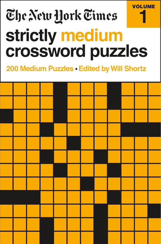 Front cover_The New York Times Strictly Medium Crossword Puzzles Volume 1