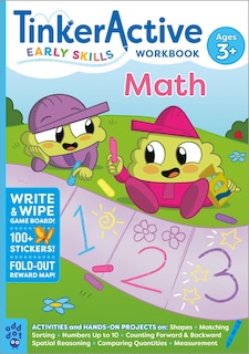 Front cover_Tinkeractive Early Skills Math Workbook Ages 3+