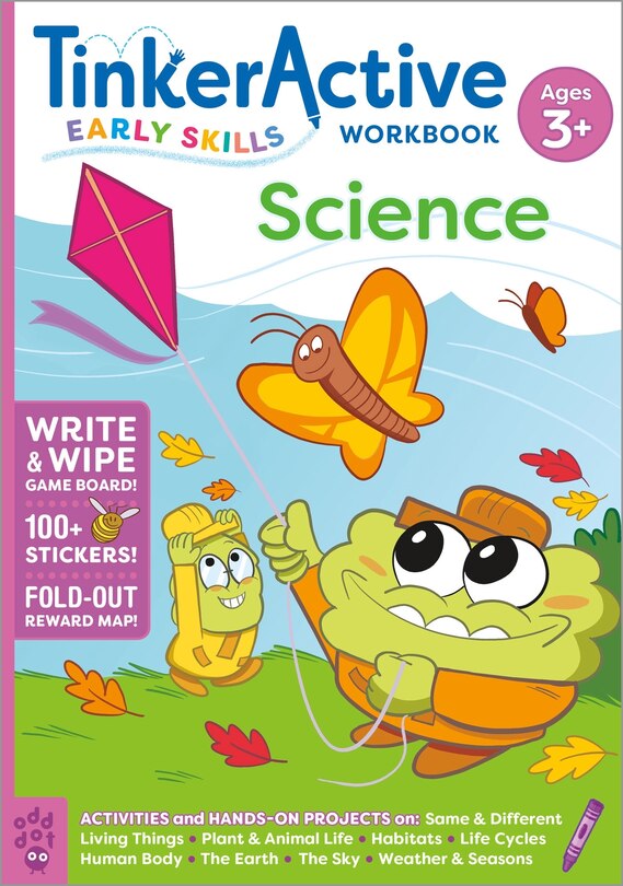 Front cover_Tinkeractive Early Skills Science Workbook Ages 3+