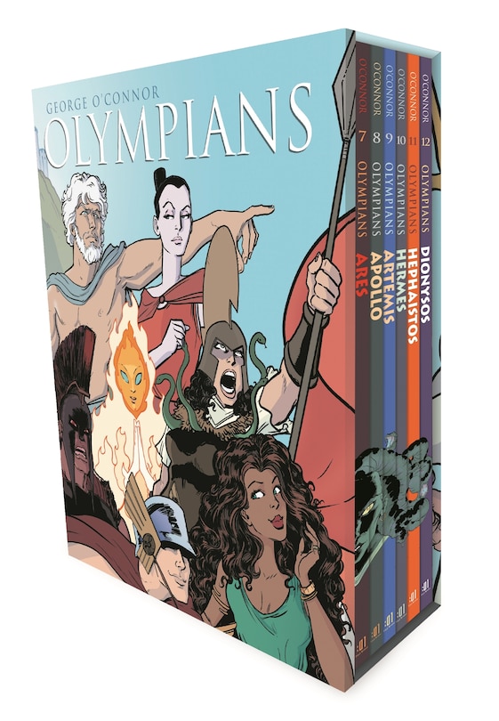 Olympians Boxed Set Books 7-12: Ares, Apollo, Artemis, Hermes, Hephaistos, And Dionysos