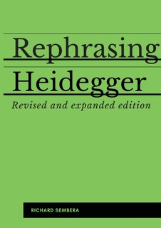 Front cover_Rephrasing Heidegger