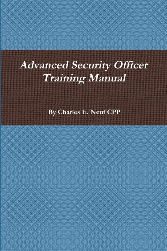 Front cover_Advanced Security Officer Training Manual