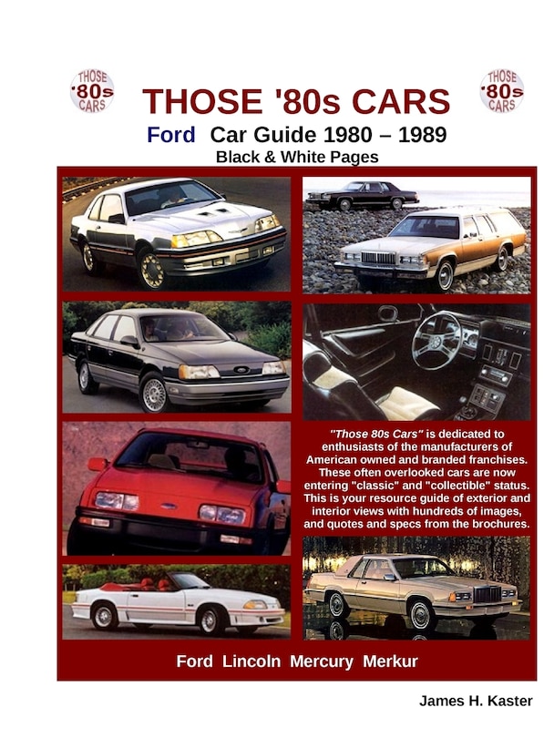 Couverture_Those 80s Cars - Ford (Black & White)